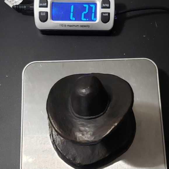 Vintage Cowboy Sculpture "O'L Salty" Bust Paperweight - Picture 10 of 10